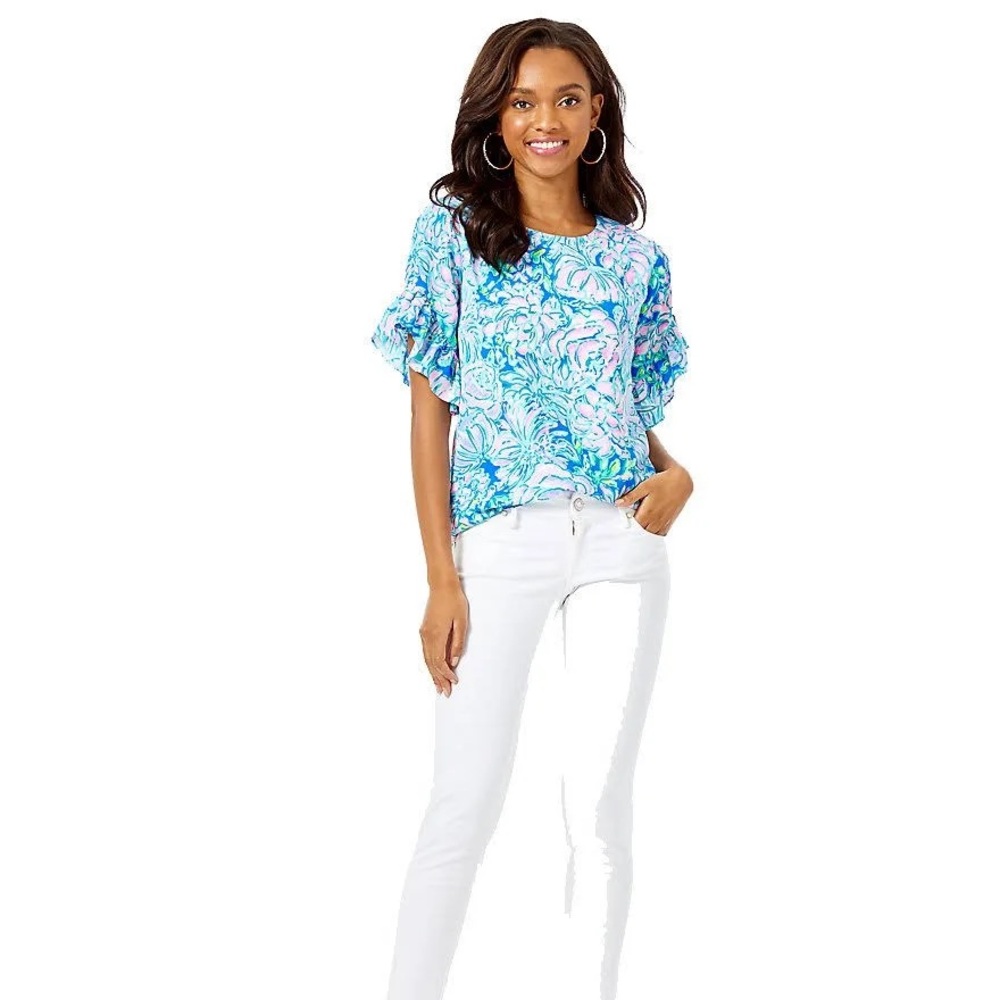 Lilly Pulitzer Darlah Top XS - Picture 2 of 7